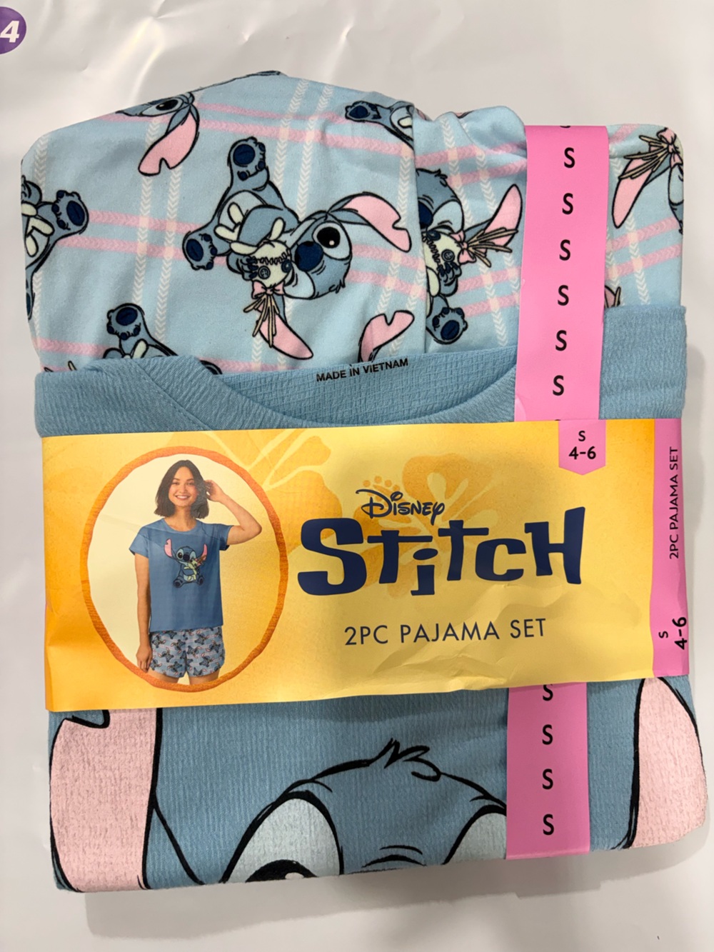 Disney Stitch 2 piece Women’s Pajama set-Small